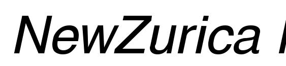 Шрифт NewZurica Italic
