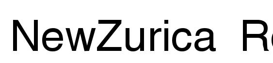 Шрифт NewZurica Regular