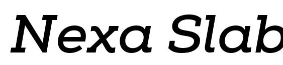 Шрифт Nexa Slab Bold Italic