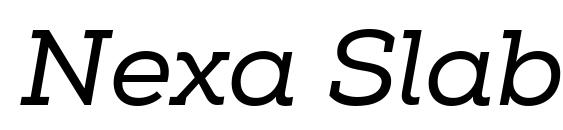 Nexa Slab Regular Italic Font