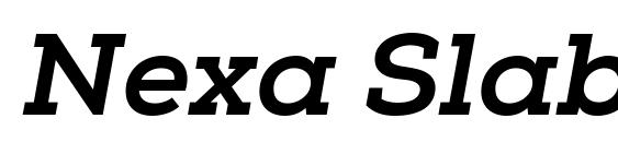 шрифт Nexa Slab xBold Oblique, бесплатный шрифт Nexa Slab xBold Oblique, предварительный просмотр шрифта Nexa Slab xBold Oblique