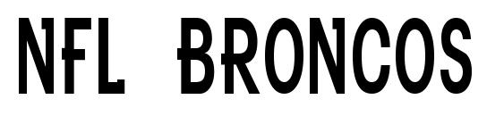 Nfl broncos Font