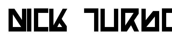 Nick Turbo Bold font, free Nick Turbo Bold font, preview Nick Turbo Bold font