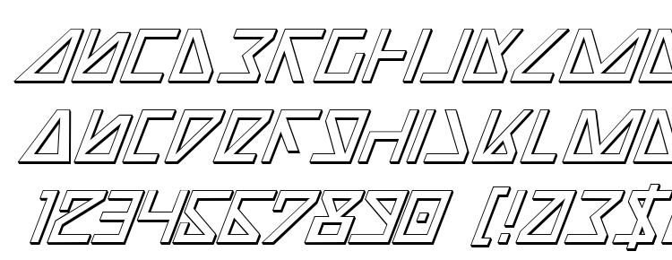 glyphs Nicki3d font, сharacters Nicki3d font, symbols Nicki3d font, character map Nicki3d font, preview Nicki3d font, abc Nicki3d font, Nicki3d font