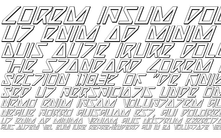 specimens Nicki3d font, sample Nicki3d font, an example of writing Nicki3d font, review Nicki3d font, preview Nicki3d font, Nicki3d font