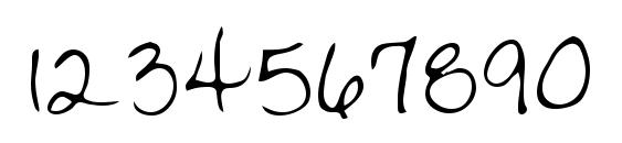 Nicole Regular Font, Number Fonts