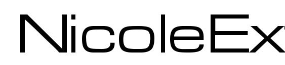 NicoleExtDB Normal font, free NicoleExtDB Normal font, preview NicoleExtDB Normal font