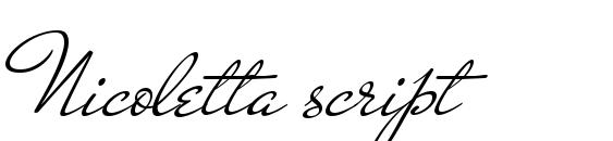 Nicoletta script Font