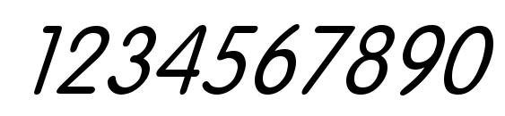 Nicoll italic Font, Number Fonts