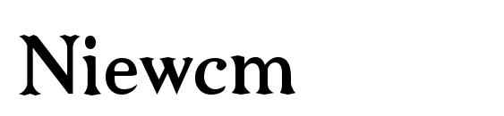 шрифт Niewcm, бесплатный шрифт Niewcm, предварительный просмотр шрифта Niewcm