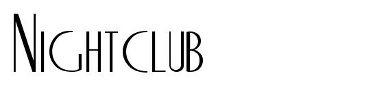 Nightclub font, free Nightclub font, preview Nightclub font