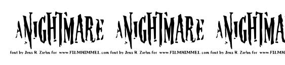 Nightmare 5 Font, Number Fonts