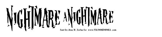 Nightmare5 font, free Nightmare5 font, preview Nightmare5 font