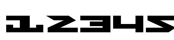 Nightrunner Expanded Font, Number Fonts