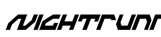 Nightrunner Extra Condensed Italic Font