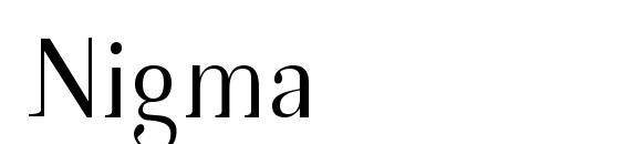 Nigma font, free Nigma font, preview Nigma font