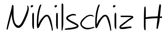 Nihilschiz Handwriting Font