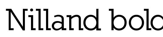 Nilland bold font, free Nilland bold font, preview Nilland bold font
