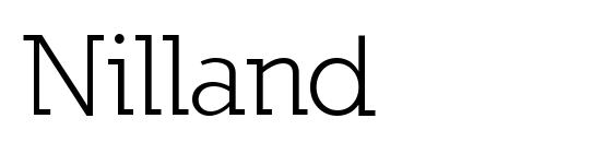 Nilland font, free Nilland font, preview Nilland font