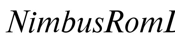 Шрифт NimbusRomDCY Italic