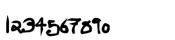 Ninja Penguin Font, Number Fonts