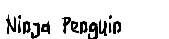 шрифт Ninja Penguin, бесплатный шрифт Ninja Penguin, предварительный просмотр шрифта Ninja Penguin