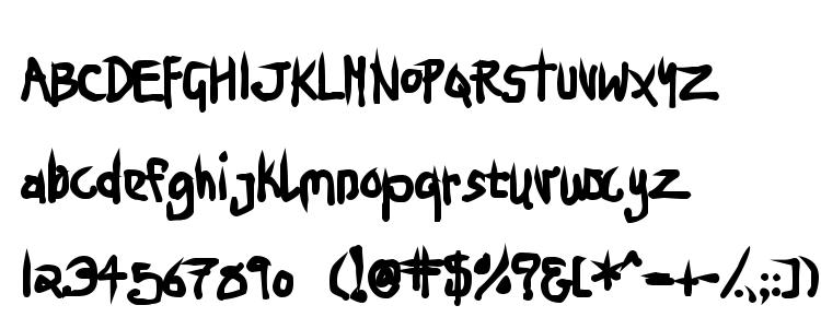 glyphs Ninjp font, сharacters Ninjp font, symbols Ninjp font, character map Ninjp font, preview Ninjp font, abc Ninjp font, Ninjp font