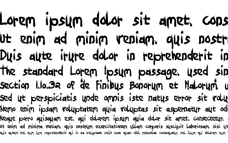 specimens Ninjp font, sample Ninjp font, an example of writing Ninjp font, review Ninjp font, preview Ninjp font, Ninjp font
