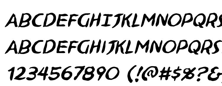 glyphs Ninjutsu BB Italic font, сharacters Ninjutsu BB Italic font, symbols Ninjutsu BB Italic font, character map Ninjutsu BB Italic font, preview Ninjutsu BB Italic font, abc Ninjutsu BB Italic font, Ninjutsu BB Italic font