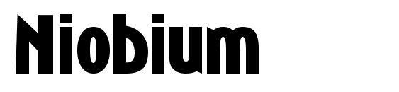 Niobium font, free Niobium font, preview Niobium font