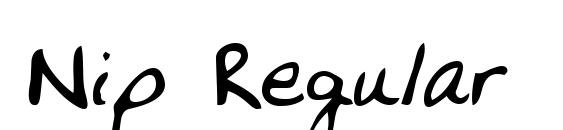 Nip Regular font, free Nip Regular font, preview Nip Regular font