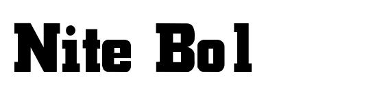 Nite Bold Bold font, free Nite Bold Bold font, preview Nite Bold Bold font