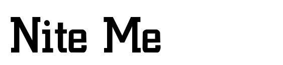 Nite Medium Medium font, free Nite Medium Medium font, preview Nite Medium Medium font