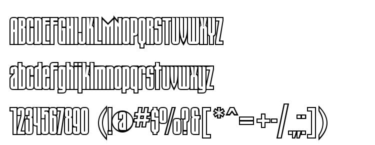 глифы шрифта NK48, символы шрифта NK48, символьная карта шрифта NK48, предварительный просмотр шрифта NK48, алфавит шрифта NK48, шрифт NK48