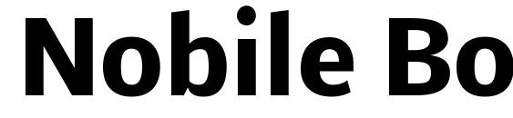 Шрифт Nobile Bold
