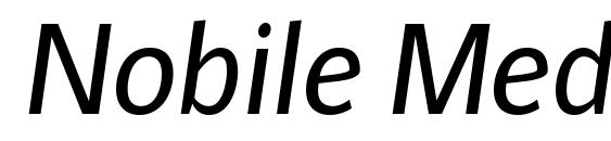 Nobile Medium Italic Font