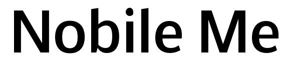 Nobile Medium Font