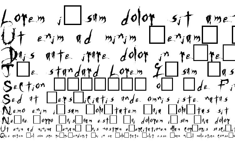 specimens Nocturnus font, sample Nocturnus font, an example of writing Nocturnus font, review Nocturnus font, preview Nocturnus font, Nocturnus font