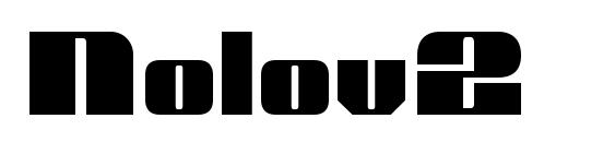 шрифт Nolov2, бесплатный шрифт Nolov2, предварительный просмотр шрифта Nolov2