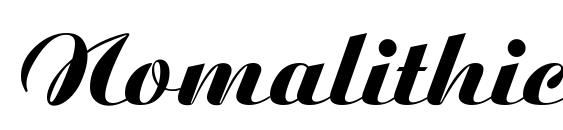 Nomalithicly Normal font, free Nomalithicly Normal font, preview Nomalithicly Normal font