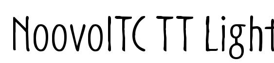 шрифт NoovoITC TT Light, бесплатный шрифт NoovoITC TT Light, предварительный просмотр шрифта NoovoITC TT Light