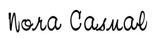 шрифт Nora Casual, бесплатный шрифт Nora Casual, предварительный просмотр шрифта Nora Casual