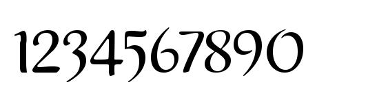 NoraITC TT Font, Number Fonts