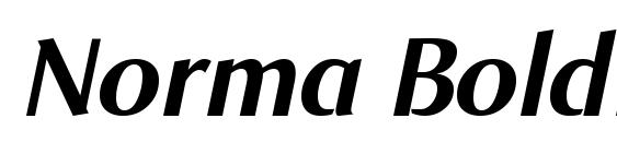 Norma BoldItalic font, free Norma BoldItalic font, preview Norma BoldItalic font