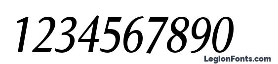 Norma Cond Italic Font, Number Fonts