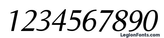 Norma Italic Font, Number Fonts