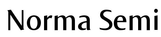 шрифт Norma SemiBold, бесплатный шрифт Norma SemiBold, предварительный просмотр шрифта Norma SemiBold