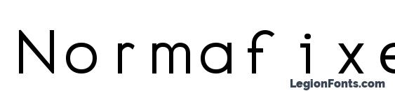 Normafixed tryout Font