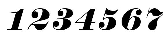 Normande Italic BT Font, Number Fonts