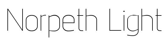 Norpeth Light Font